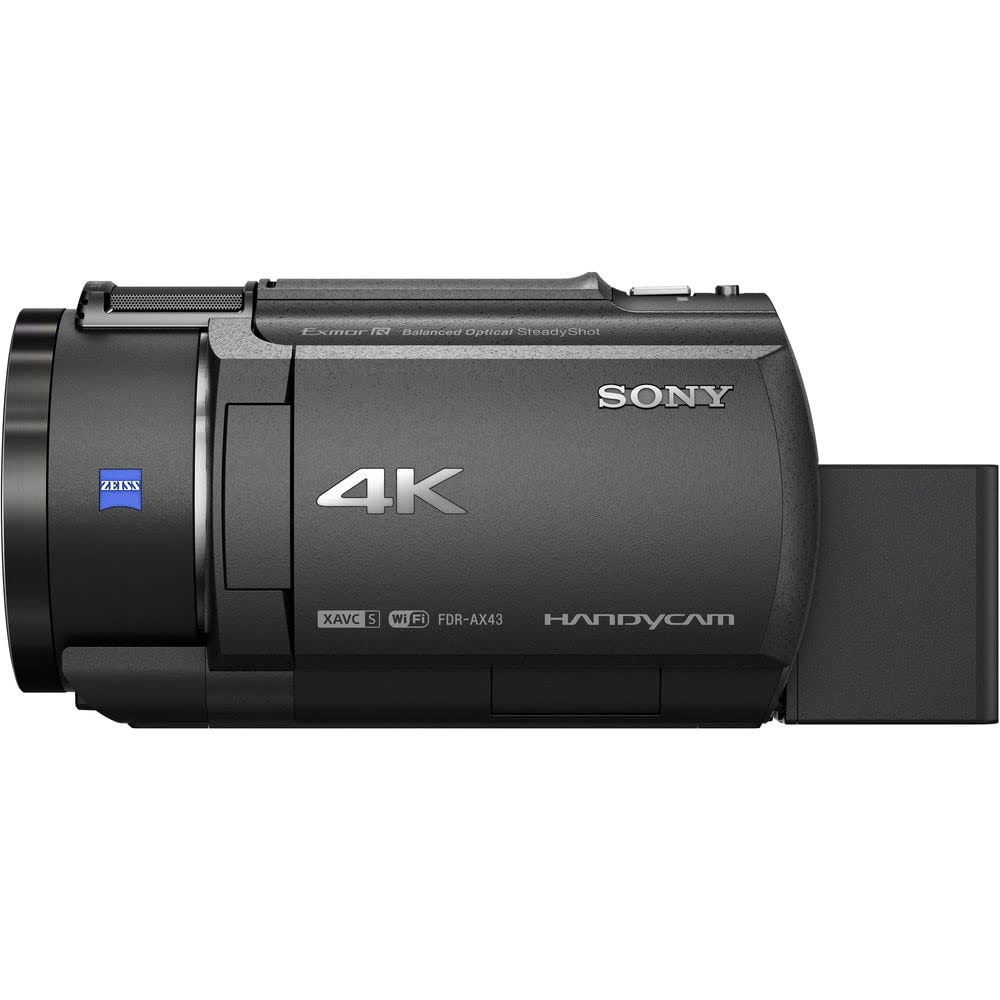 Amazon.com: Sony FDR-AX43 UHD 4K Handycam Camcorder (FDRAX43/B) +
