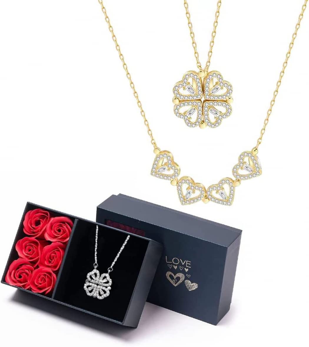 Amazon.co.jp: ラッキー ハート スターリングシルバー ネックレス 6本