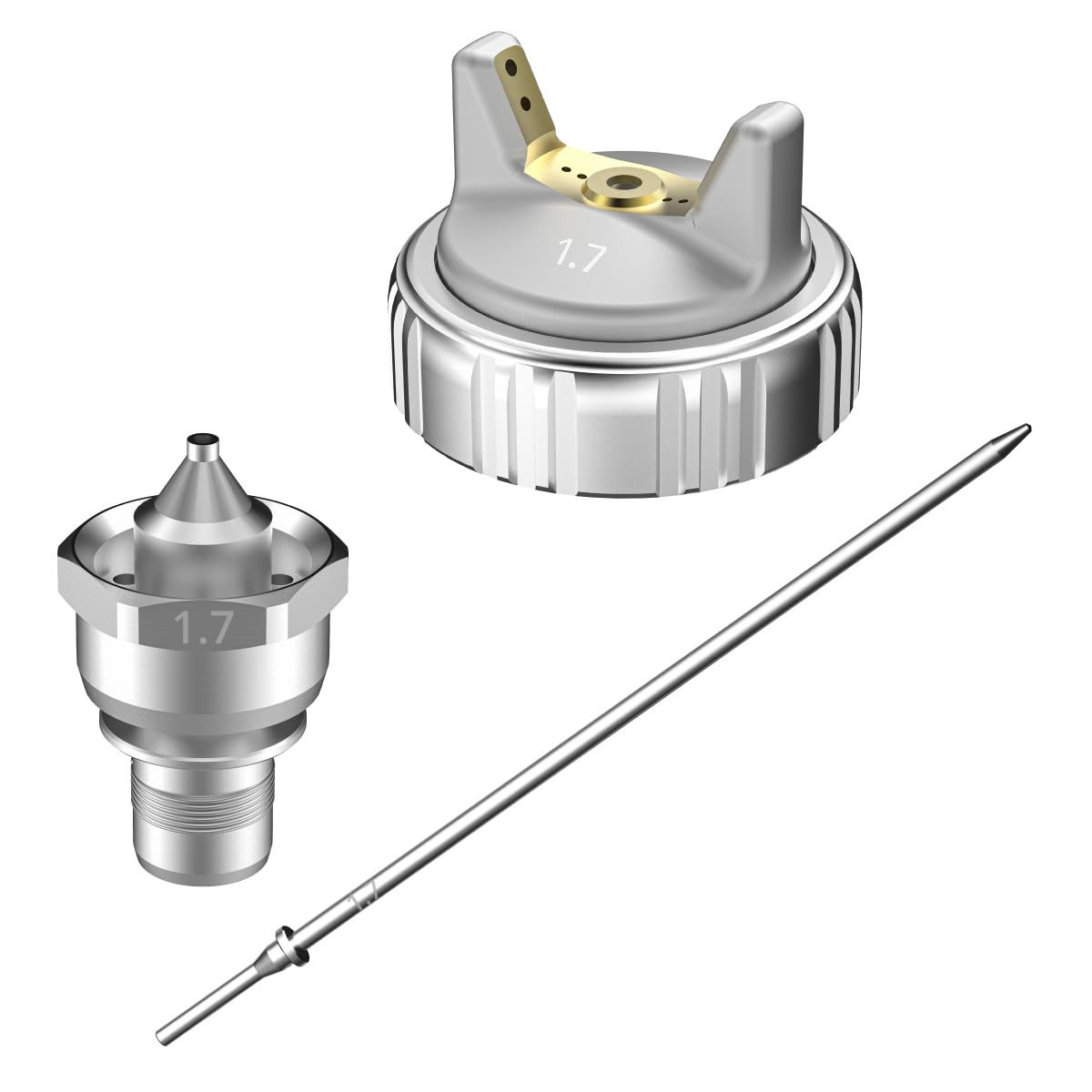 InoKraft Nozzle Set, 1.7mm Needle, Fluid Nozzle and Air Cap Set