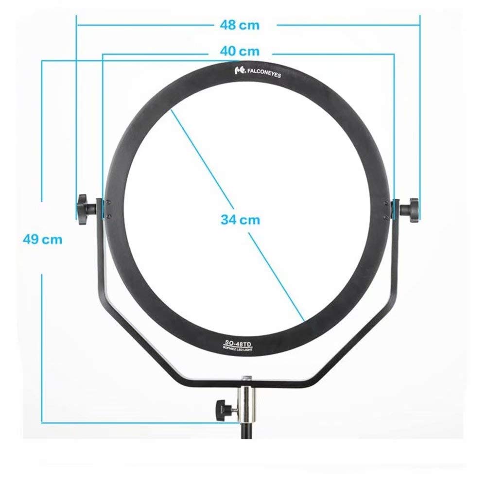 Amazon | FalconEyes 48W 3000k-5600k 2色 調整可能 撮影ledライト led