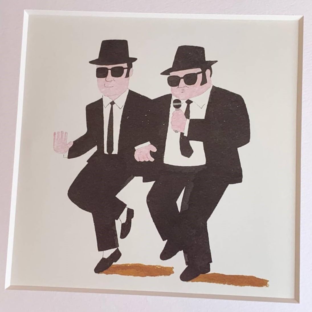 Amazon.co.jp: □和田誠 『映画 ブルースブラザーズ』A4サイズ 額入り