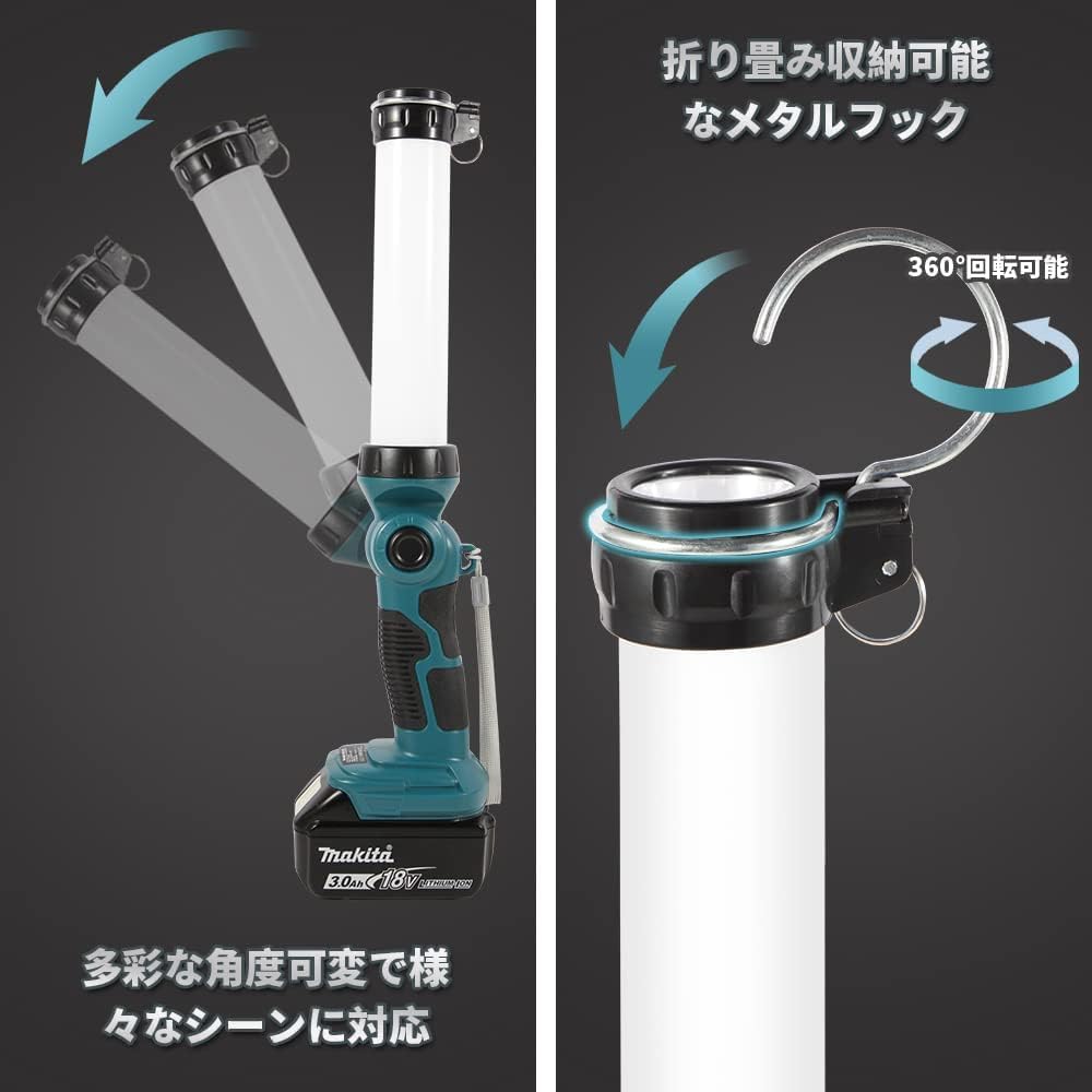 Amazon.co.jp: Orginer 充電式LEDワークライト 18v ライト作業灯マキタ