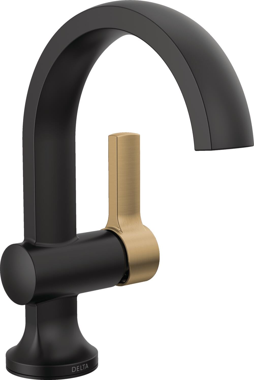 Delta Albion Matte Black/Brushed Gold Bathroom Faucet 1 Hole