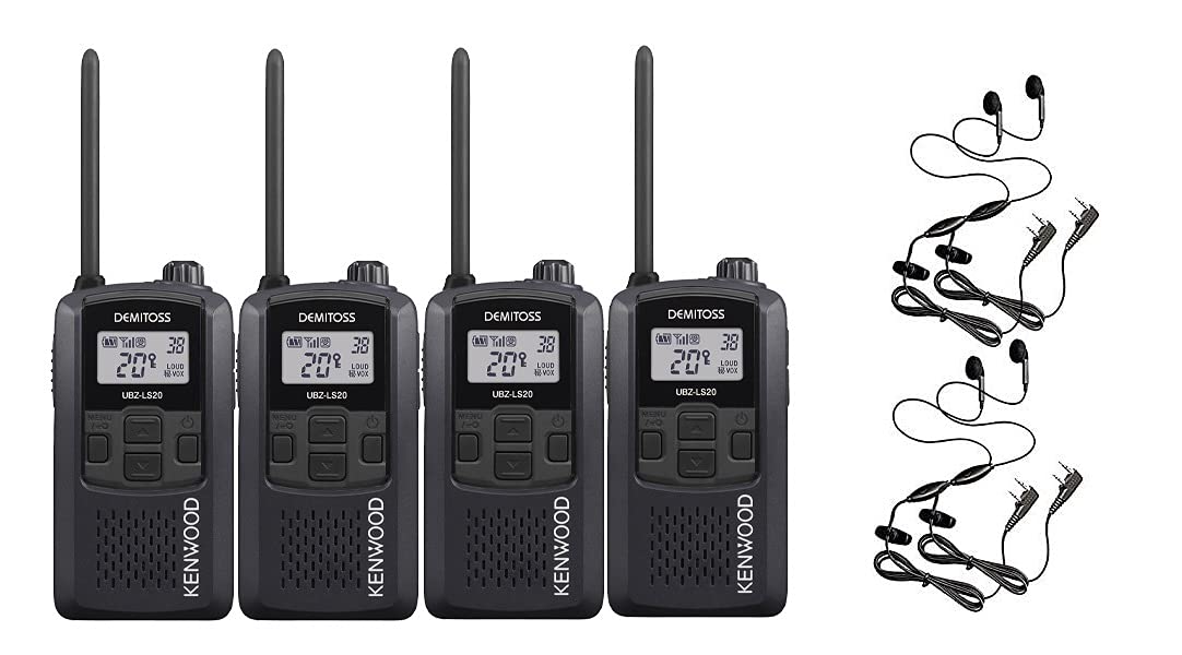 Amazon | 4台セット (本体4台とイヤホンマイク4個)ケンウッド インカム
