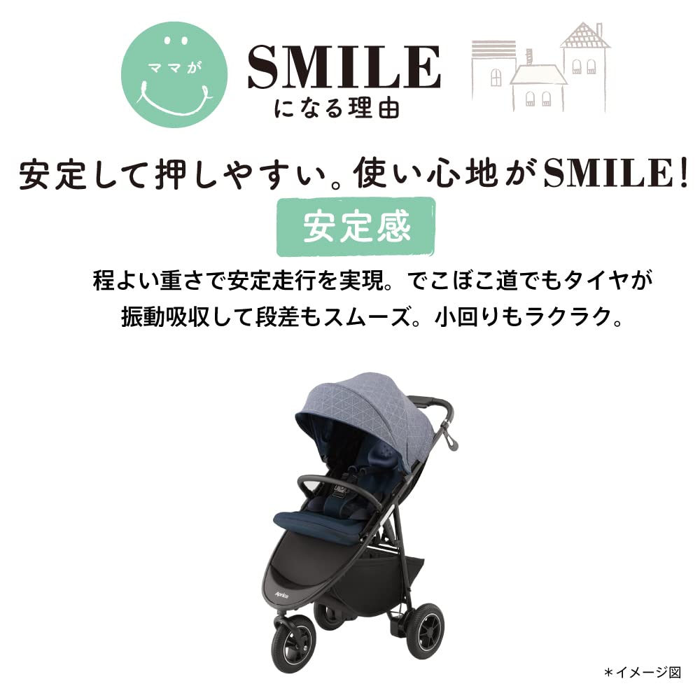 Amazon.co.jp: アップリカ 3輪ベビーカー スムーヴ プレミアム AC