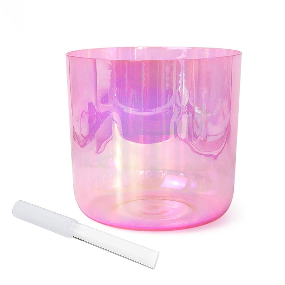 Amazon.com: 8 Inch Rose Color Alchemy Crystal Singing Bowl, Chakra