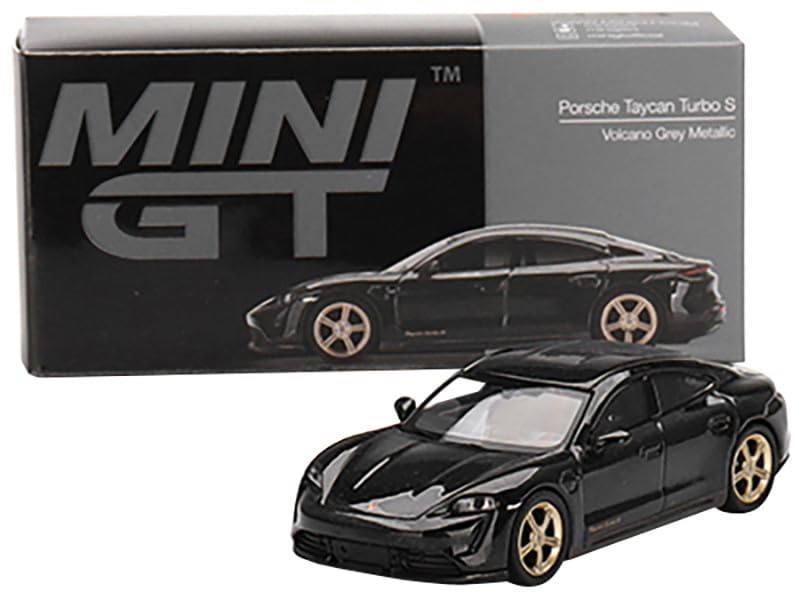 Amazon.com: MINI GT 1/64 Porsche Taikan Turbo S Vulcano Gray