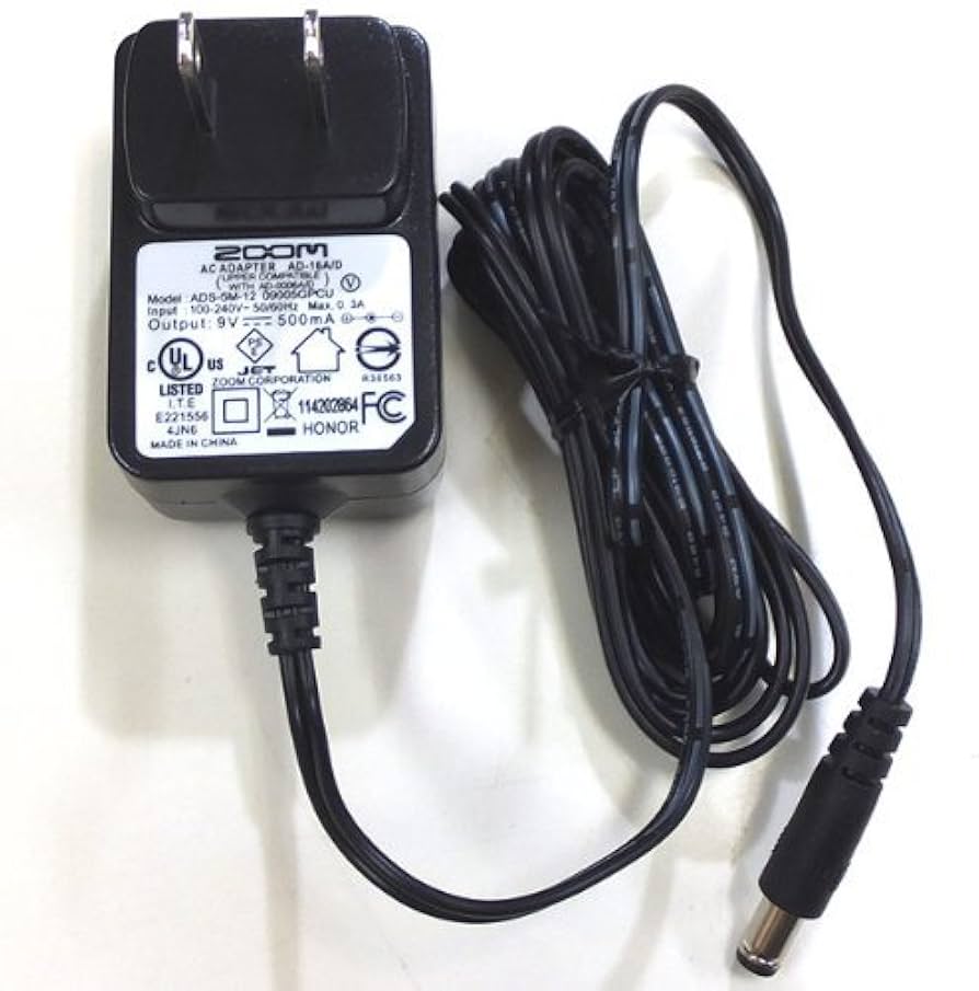 Amazon.com: Zoom AD-16A/D AC Adapter for Zoom Guitar Pedals G1on