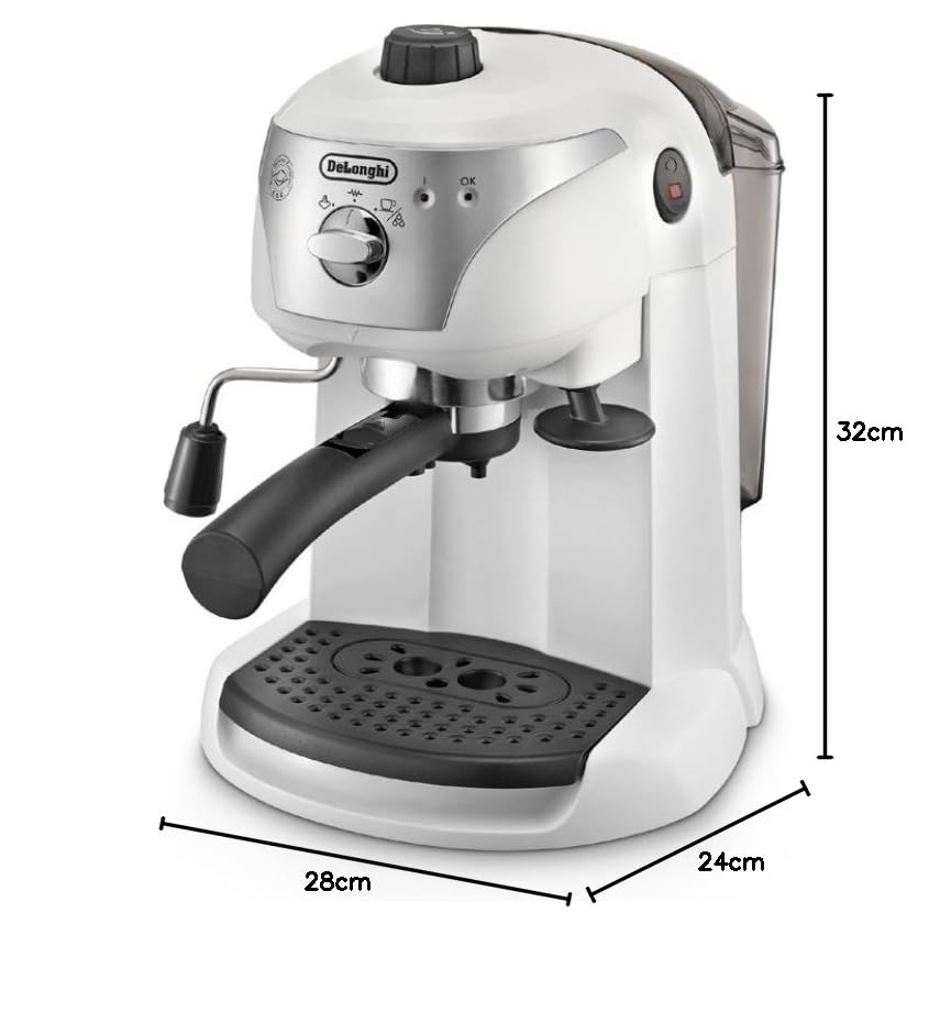 Amazon | デロンギ エスプレッソ＆カプチーノマシン EC221 ホワイト
