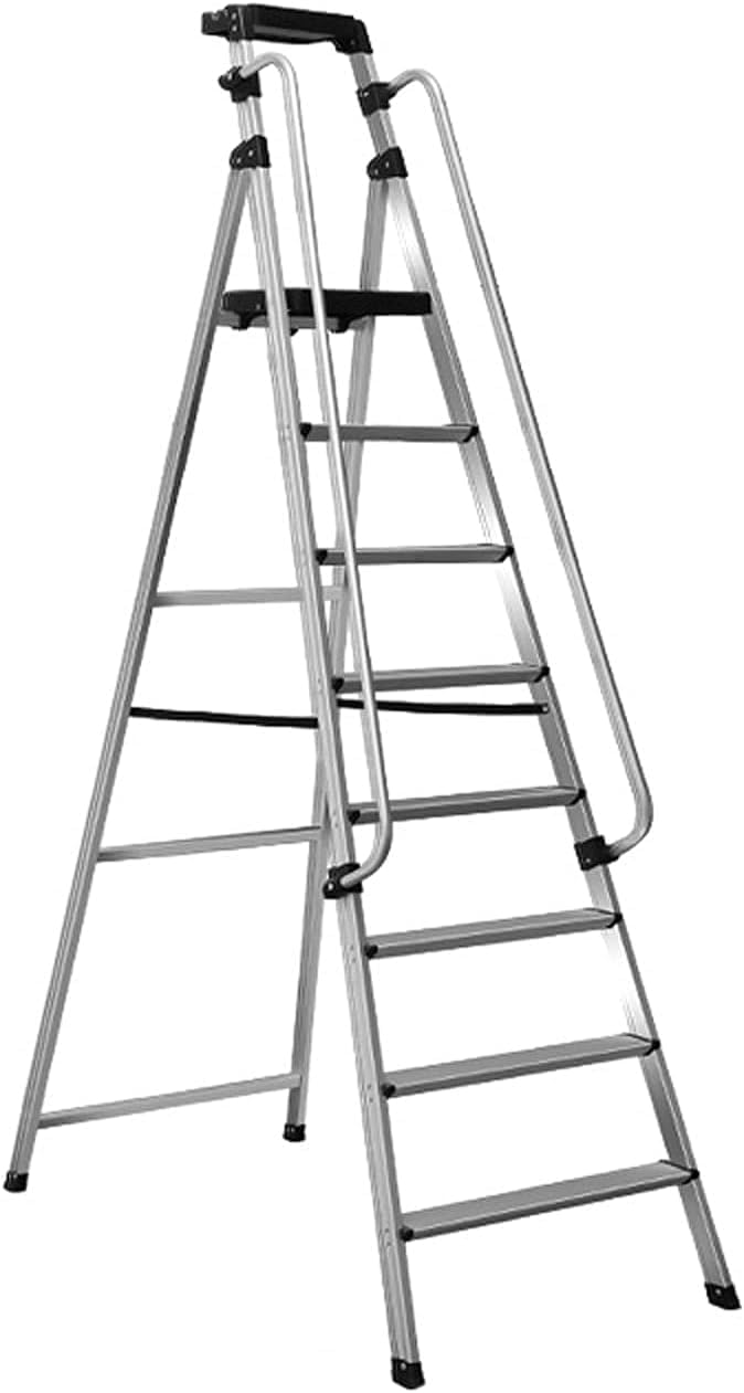 Amazon.co.jp: WJW 脚立 4-9段 踏み台 安全手すり付きステップアルミ