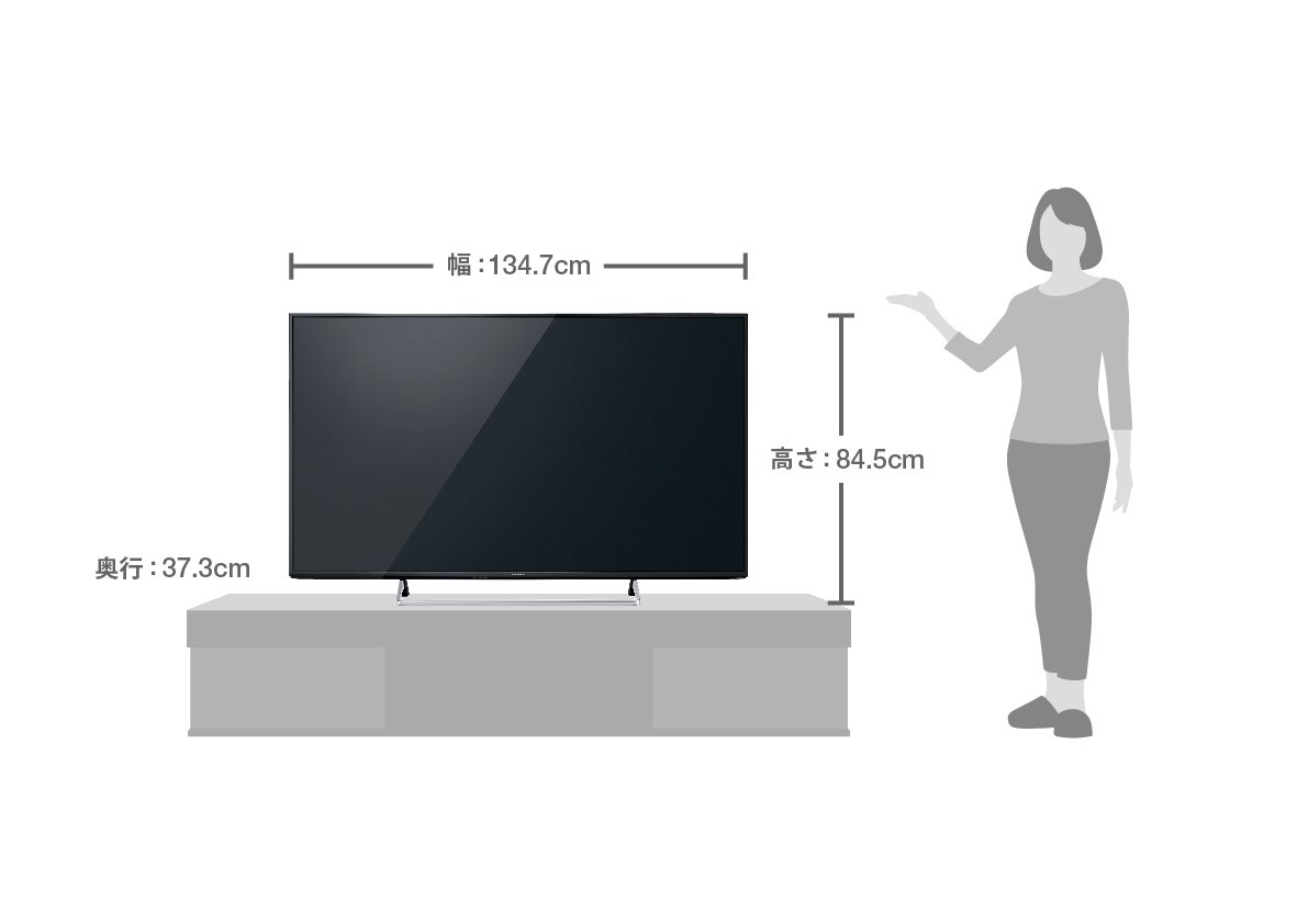Amazon | パナソニック 60V型 液晶テレビ ビエラ TH-60CX800 4K 2015年