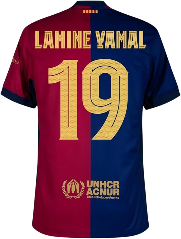 Amazon.com : Lamine Yamal Home Soccer Jersey for Men Fan Version
