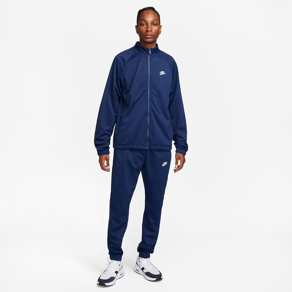 Nike M Nk Club Pk Trk Suit, Midnight Navy/White, FB7351-410, 2XL