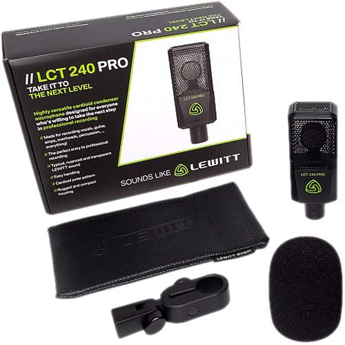 Amazon.com: Lewitt LCT-240 Pro Condenser Microphone (Black) with