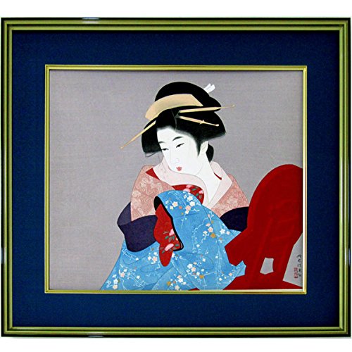 Amazon.co.jp: 伊東深水『三千歳』木版画 人物画 女性画 美人画 浮世絵