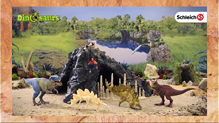 Amazon.co.jp: シュライヒ 恐竜 大火山とティラノサウルス恐竜ビッグ