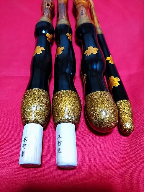 Amazon.co.jp: 17 小節らっきょ 紋竹 一本半物竿掛 玉ノ柄 鈎外し 桜