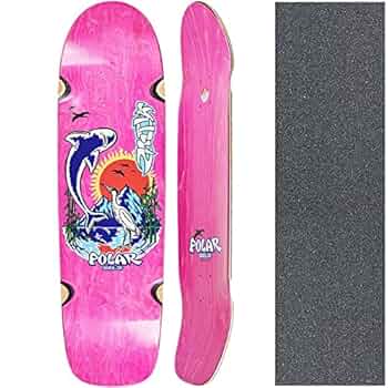 HOCKEY スケートボードデッキ ピンク 写真付き 使用感あり HOCKEY