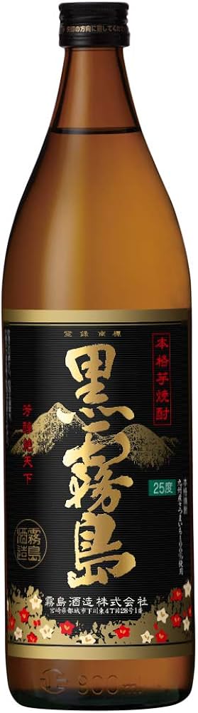Amazon.co.jp: 霧島酒造 黒霧島 25度 瓶 [ 焼酎 宮崎県 900ml ] : 食品