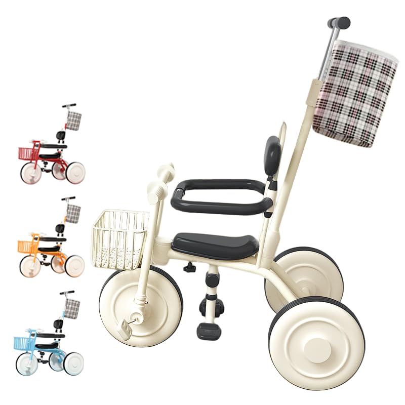 Amazon.co.jp: 三輪車 手押し棒付き 子供 ベビーカー 幼児用 1歳 2歳 3