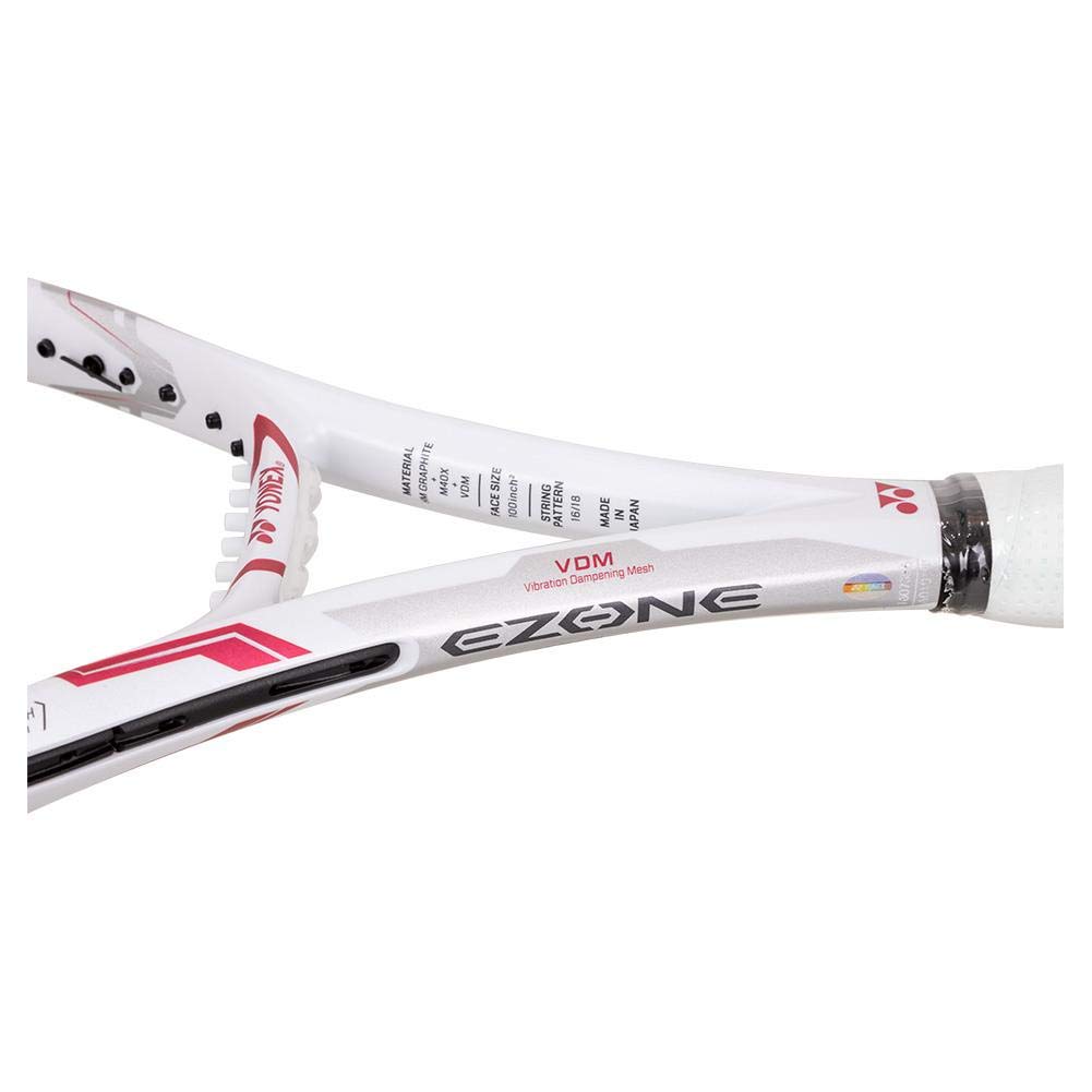YONEX EZONE 100 Super LITE White/Pink Tennis Racquet, 4 1/4