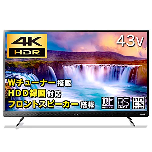 Amazon.co.jp: Iris Ohyama 43 V 4K HDR Compatible LCD TV 43UB20K