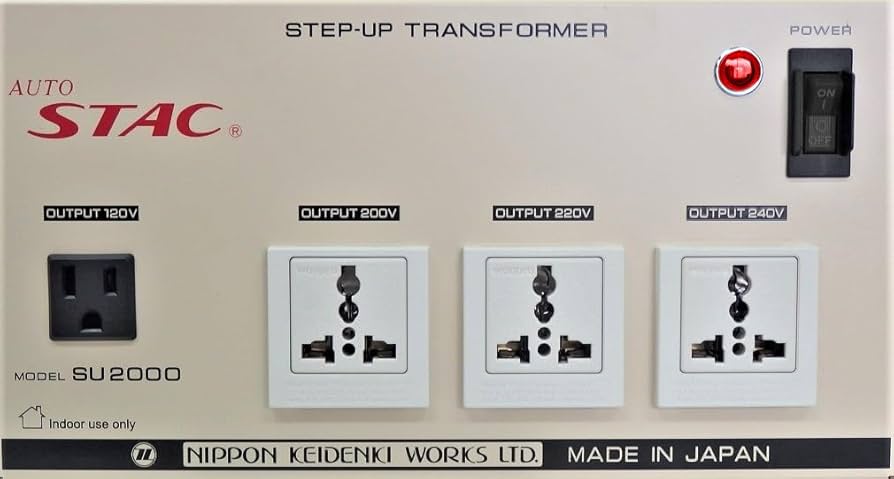 Amazon.co.jp: AUTO STAC SU2000 変圧器 ステップアップトランス 100V