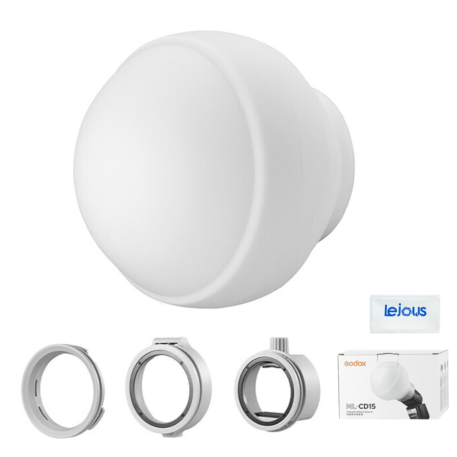 Amazon.com : Godox ML-CD15 Diffusion Dome with 3 Adapters