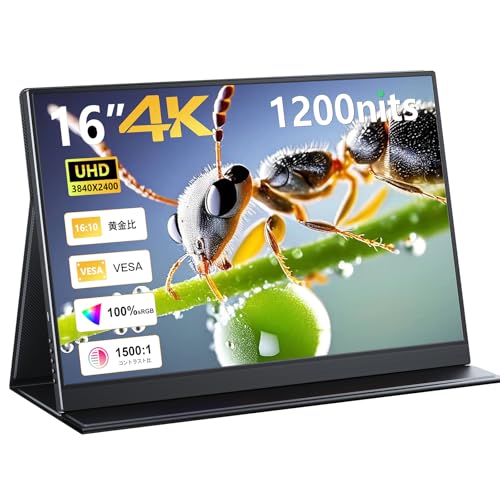 Amazon.co.jp: 【Amazon限定ブランド】KOOLYFUL 4K モバイルモニター