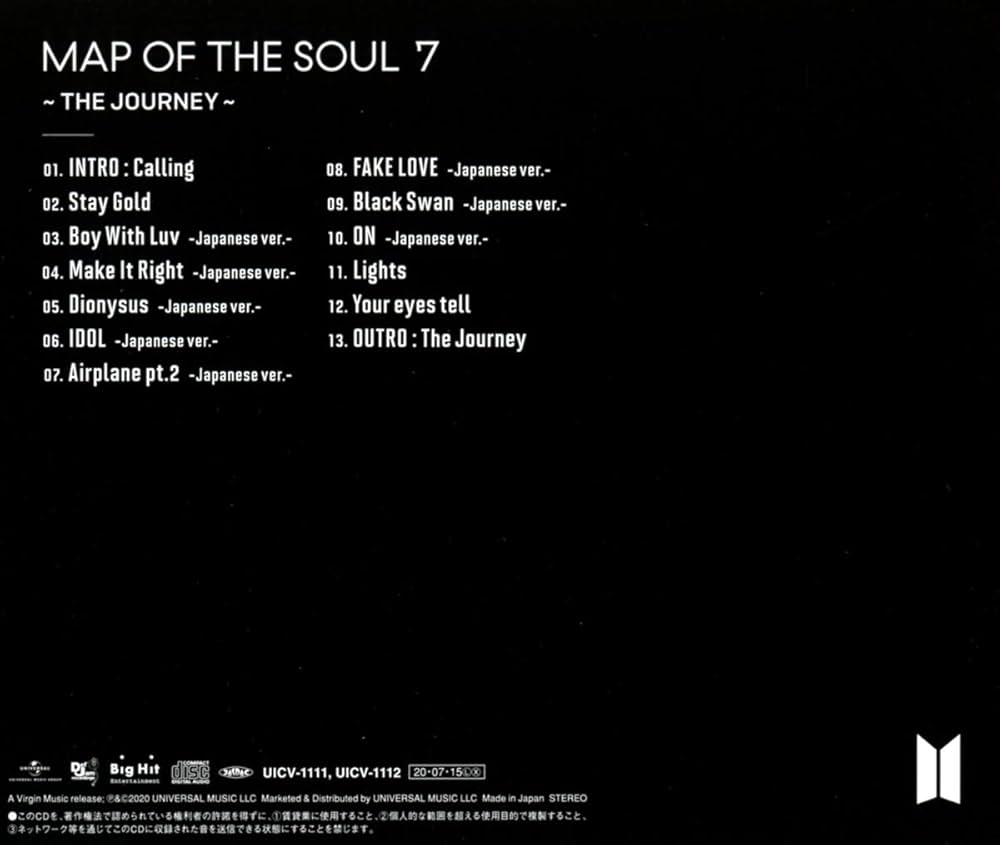BTS - MAP OF THE SOUL: 7 - THE JOURNEY - Amazon.com Music