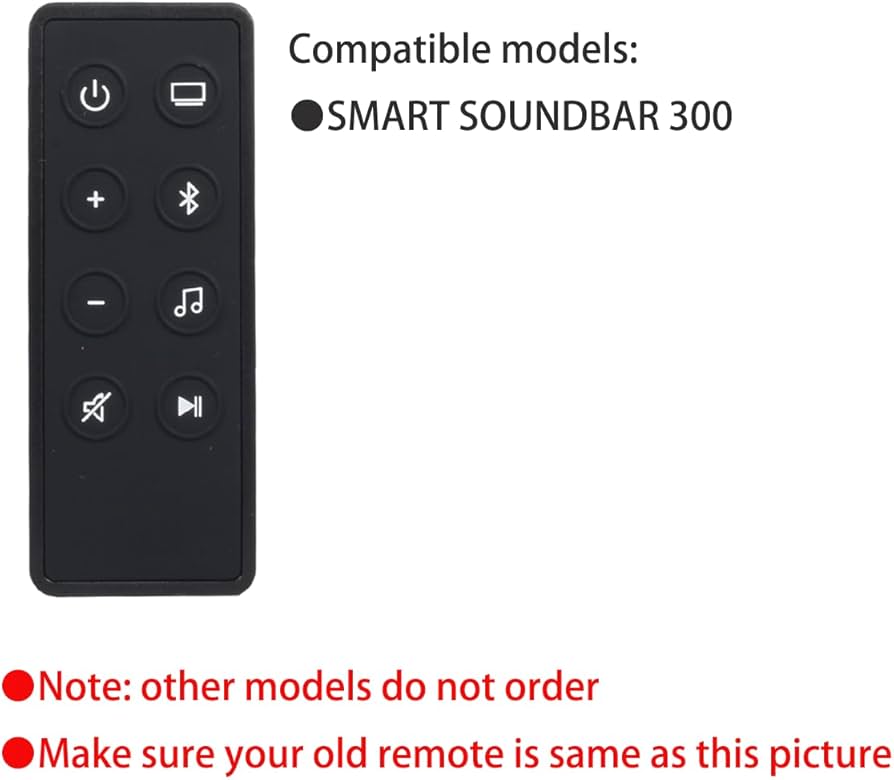 Amazon.com: Replacement Remote Control for Bose Smart Soundbar 300