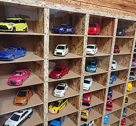 Amazon.co.jp: ワイド アクリル トミカOSBガレージ トミカ収納棚