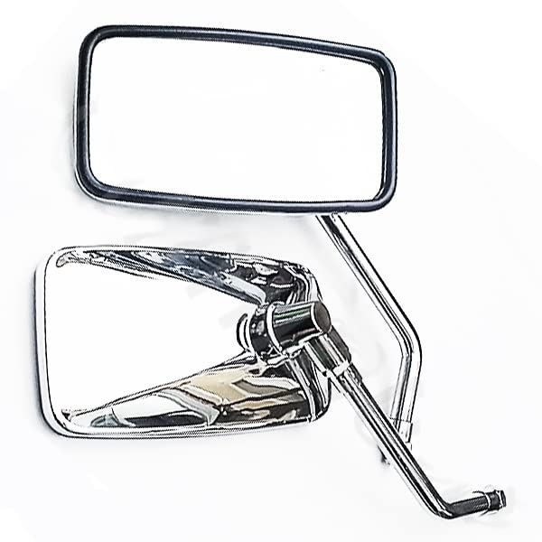 Amazon | 角型 メッキ ミラー ハンドル スタンダード 純正風 正ネジ