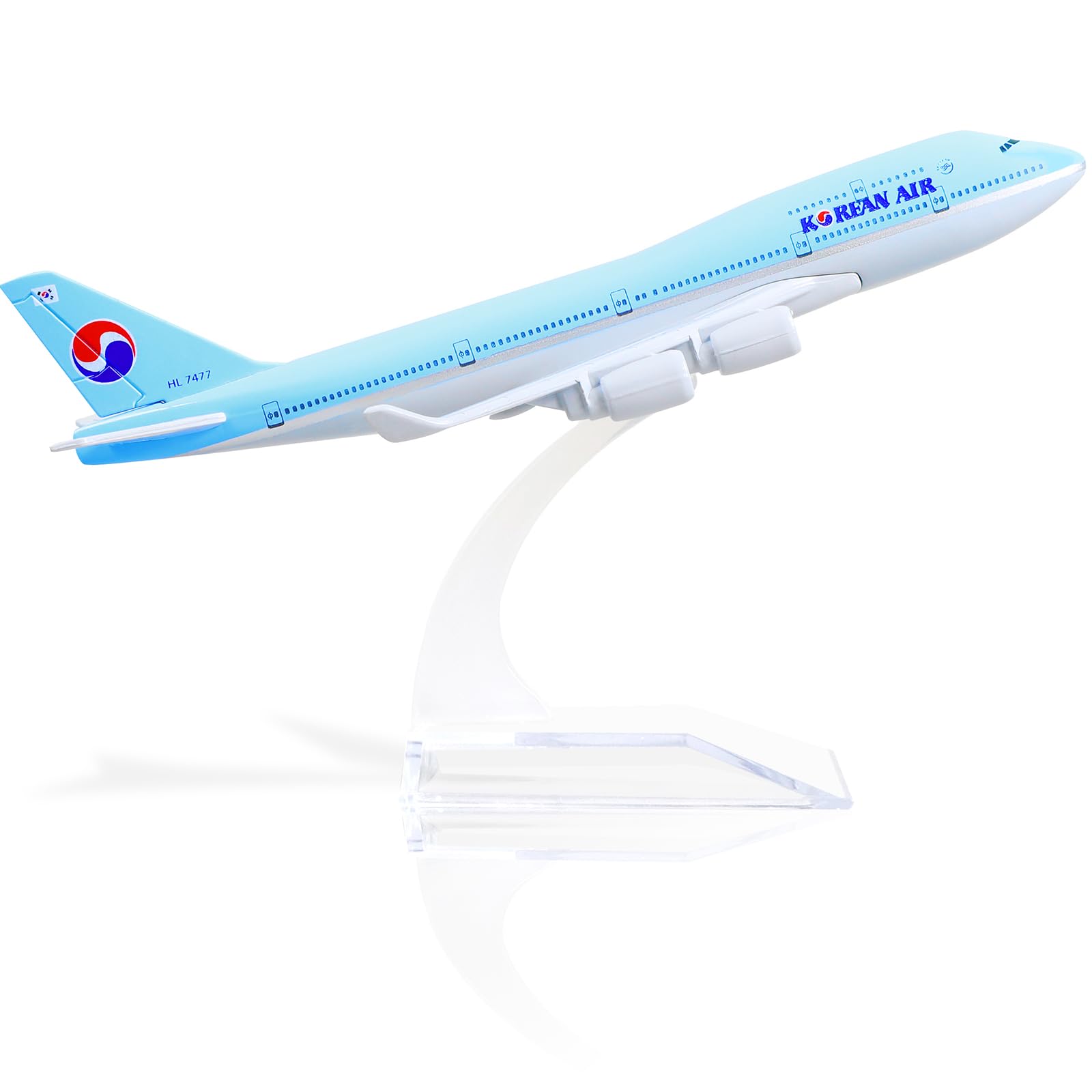 Amazon | QIYUMOKE 1/400 大韓航空 ボーイング747 飛行機モデル 15.5cm