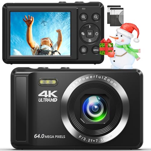 Amazon | デジカメ 4K 6400万画素 デジタルカメラ AFオートフォーカス