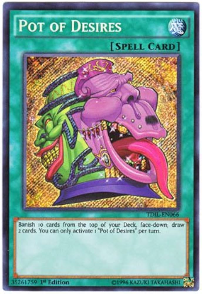 Amazon.co.jp: 遊戯王 英語版 TDIL-EN066 Pot of Desires 強欲で貪欲な