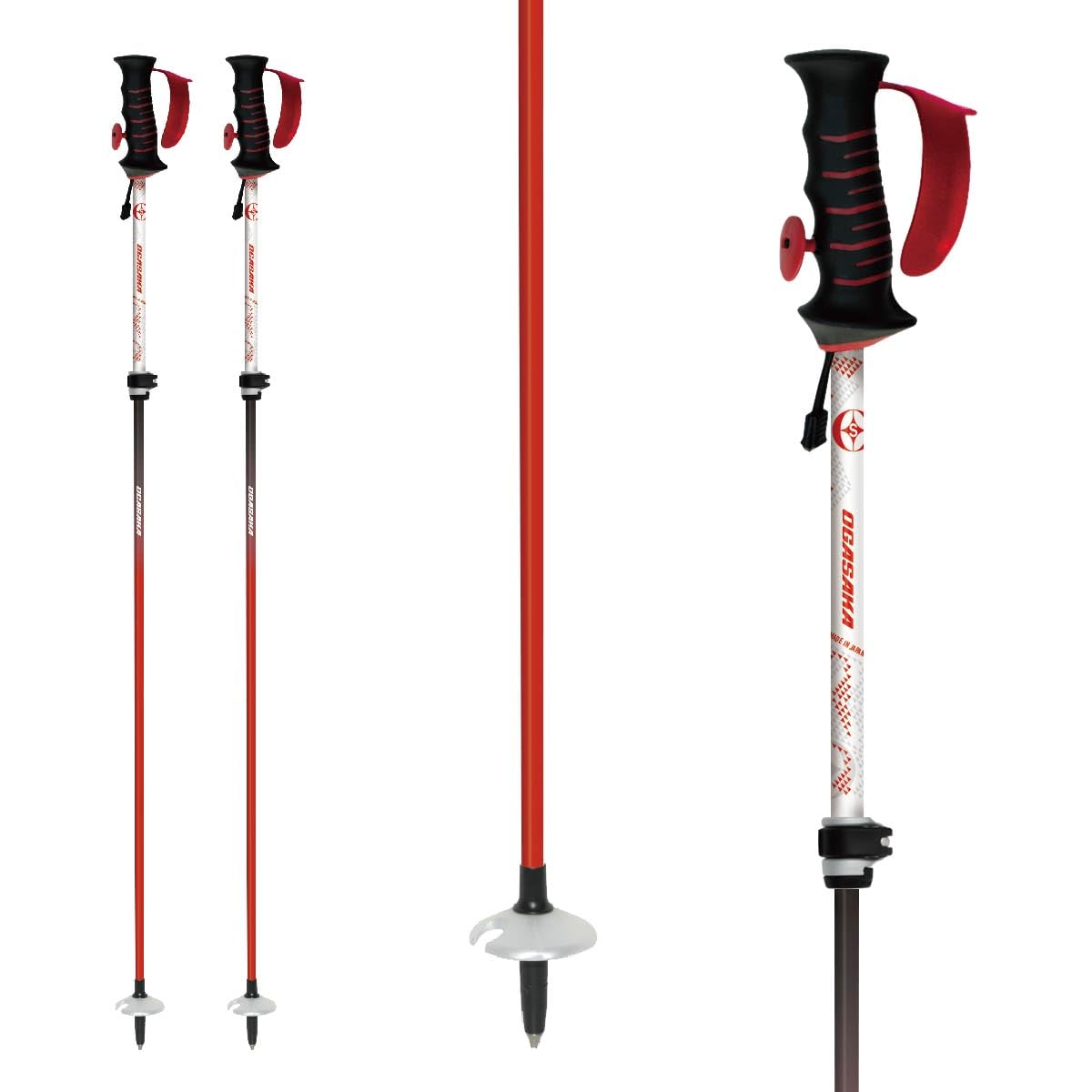 Amazon | [オガサカ] スキーストック 伸縮カーボンポール LC-FS/WWF