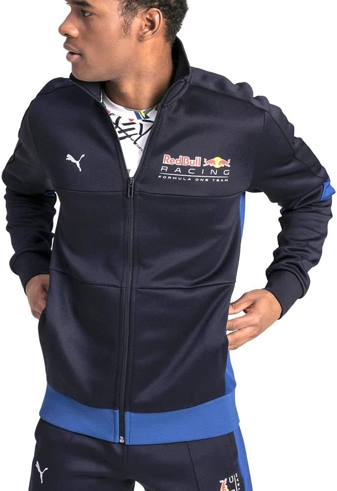 Puma Mens Red Bull Racing T7 Zip-Up Coats Jackets Outerwear Casual