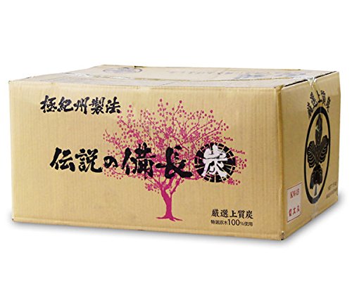 Amazon | 【極紀州製法】 伝説の備長炭 白炭 （15kg） 切割小 | 伝説の