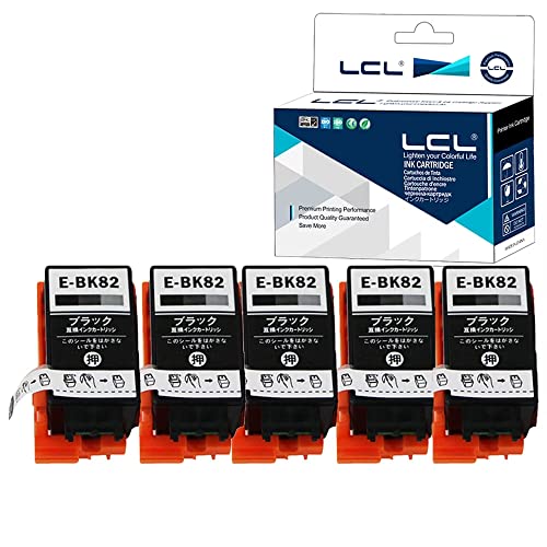 Amazon.co.jp: LCL エプソン用 ICBK82 （5パック ブラック） 顔料 互換