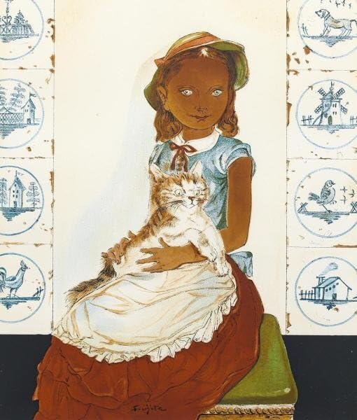 新発売】 藤田嗣治 CLEOPATRA 絵画 - 絵画