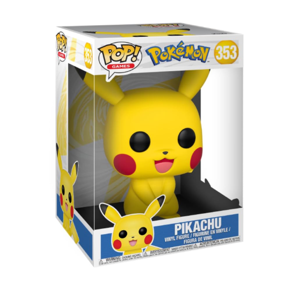 Amazon.com: Funko POP! Games: Pokemon - 10 Inch Pikachu