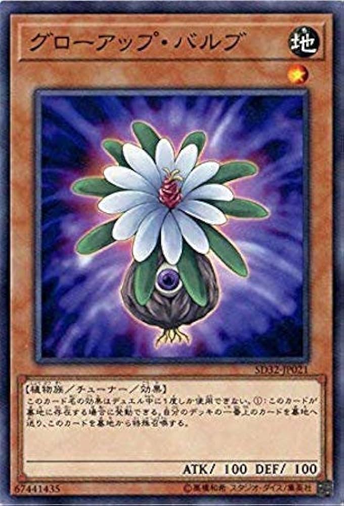 Amazon.co.jp: 遊戯王/第10期/SD32-JP021 グローアップ・バルブ : ホビー