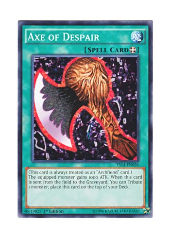 Amazon.co.jp: 遊戯王 英語版 YS14-EN026 Axe of Despair デーモンの斧