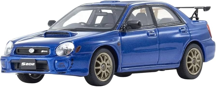 Amazon | 京商オリジナル 1/43 スバル インプレッサ S202 ブルー 完成