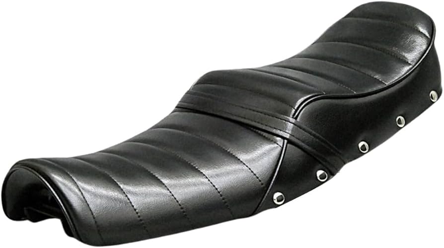 Amazon | XSR125 鋲打ち 黒皮 タックロールシート/ブラック RE46J