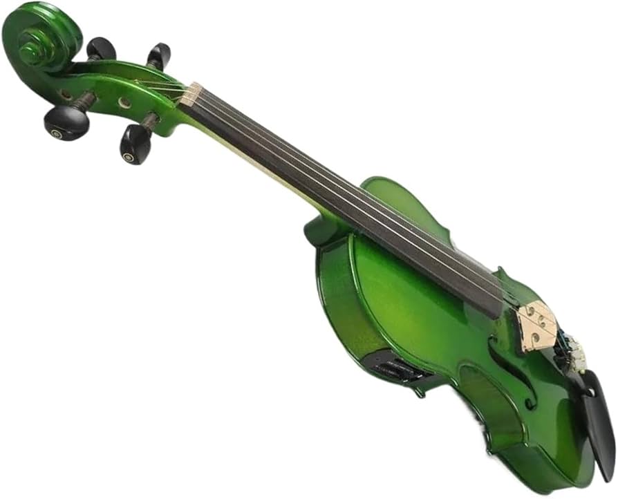 Amazon | バイオリン 楽器 グリーンカラーのエレクトリック