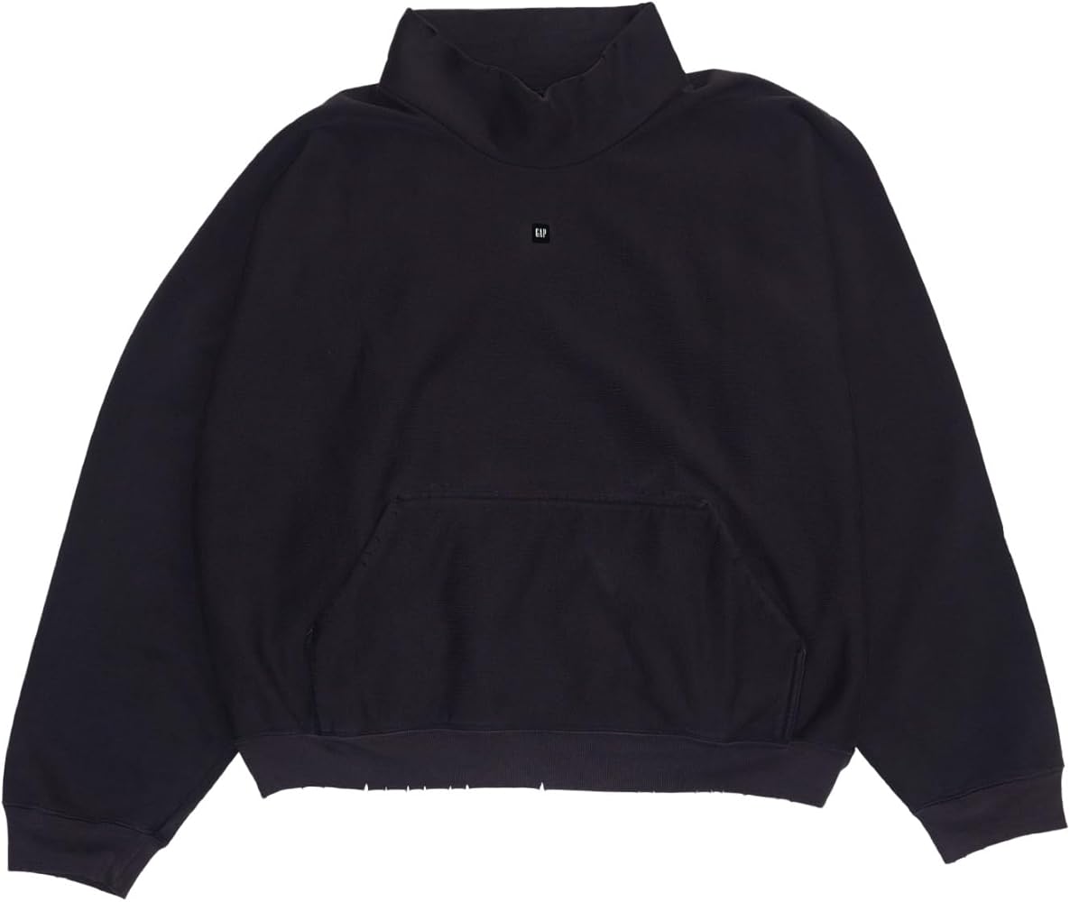 YZY Yeezy GAP 03 High Neck Mens Sweatshirt, Dark Grey, Large