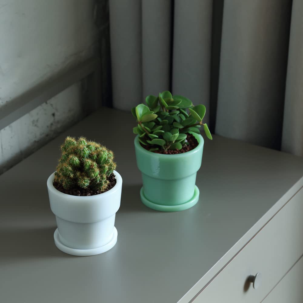 Amazon.co.jp: ideaco (イデアコ) ガラス 植木鉢 3号 直径 11.5cm