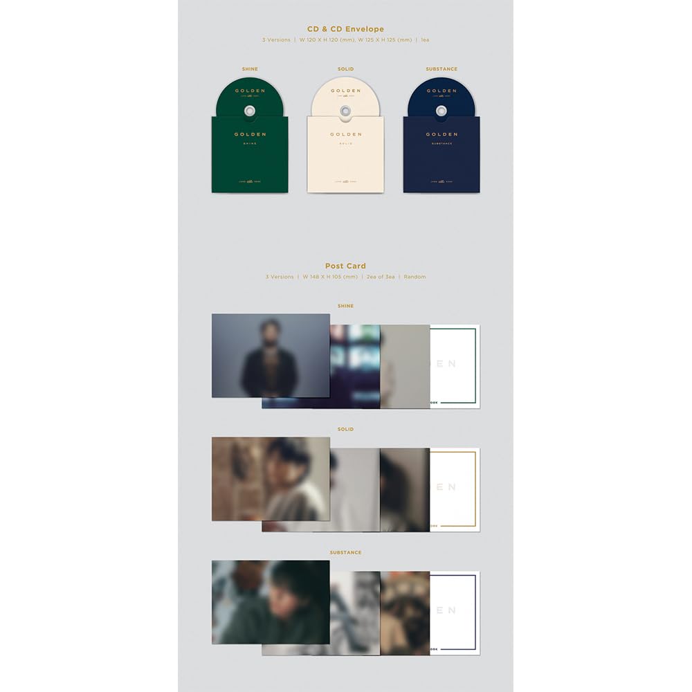 Amazon.com: [Set] BTS JUNGKOOK GOLDEN 1st Solo Album 3 Ver Set